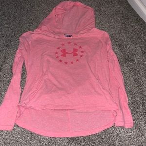 Under armor sweater with hood